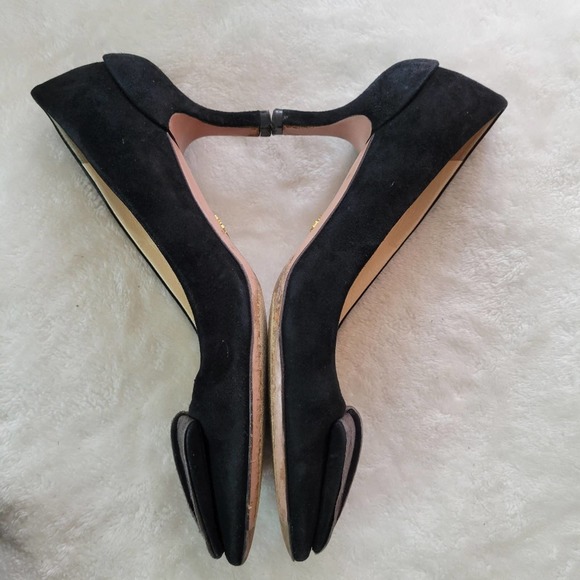 Prada Suede Heels 37 6.5 - Picture 8 of 13
